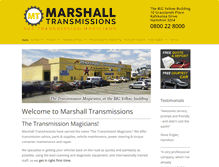 Tablet Screenshot of marshalltrans.co.nz